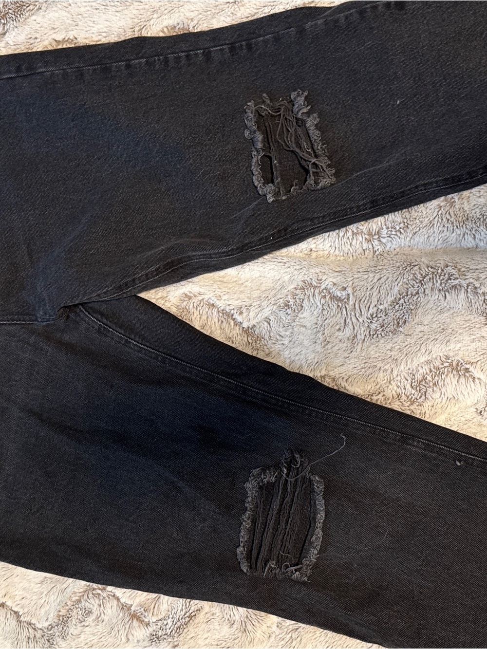 Vanilla Star Black Skinny Distressed Men's Jeans
